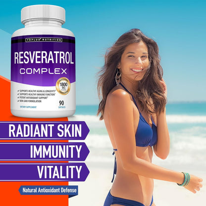 Resveratrol Supplement 1800Mg